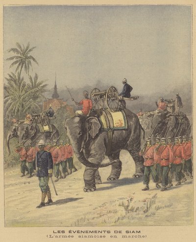 El Ejército Siamés en marcha de French School